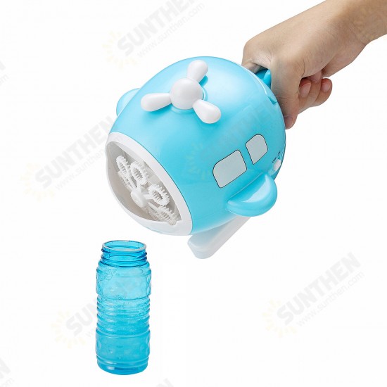 Electric Helicopter Shape Automatic Bubble Machine Soap Bubble Blower Outdoor Indoor Toy for Kids Gift