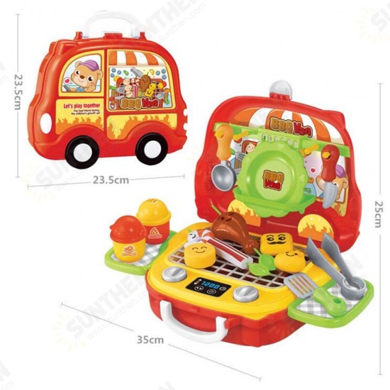 Pretend Play Set Kids Dream Suitcase Educational Role Play Boys Girls Blocks Toys Set