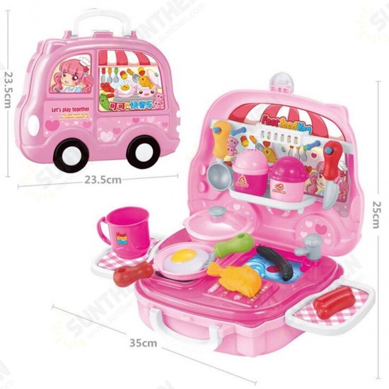 Pretend Play Set Kids Dream Suitcase Educational Role Play Boys Girls Blocks Toys Set