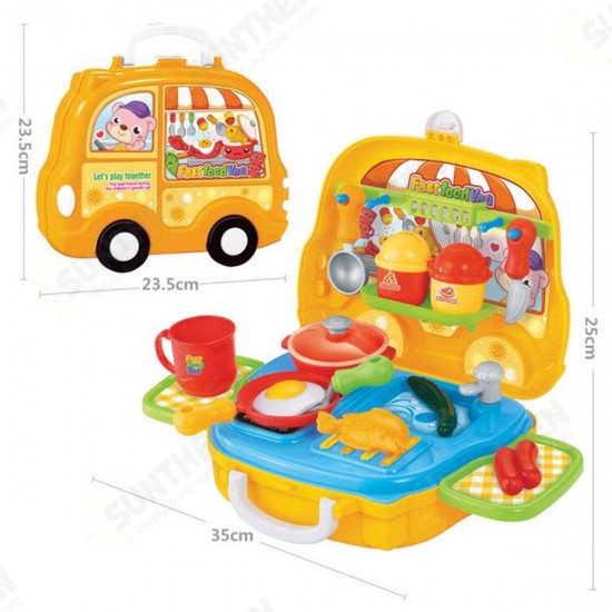 Pretend Play Set Kids Dream Suitcase Educational Role Play Boys Girls Blocks Toys Set