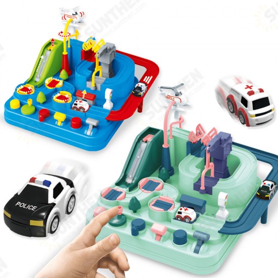 Race Tracks Vehicle Puzzle Car Track Playsets Adventure Toys for Toddlers, Kids Toys Age 3+, Preschool Educational Toys