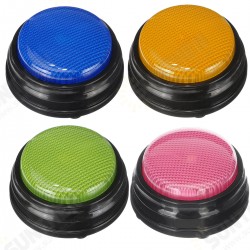 Recordable Talking Button Game Answer Buzzer Alarm Button 4 Color Suit Luminous Voice Box Luminous Sound Squeeze Box Recordable Talking Button Game Answer Buzzer Alarm Button 4 Color Suit Luminous Voice Box Luminous Sound Squeeze Box