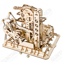4 Kinds Hand Crank Marble Run Game DIY Coaster Wooden Model Building Kits Assembly Toy Gift for Children Adult 4 Kinds Hand Crank Marble Run Game DIY Coaster Wooden Model Building Kits Assembly Toy Gift for Children Adult