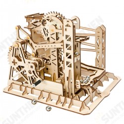 4 Kinds Hand Crank Marble Run Game DIY Coaster Wooden Model Building Kits Assembly Toy Gift for Children Adult 4 Kinds Hand Crank Marble Run Game DIY Coaster Wooden Model Building Kits Assembly Toy Gift for Children Adult