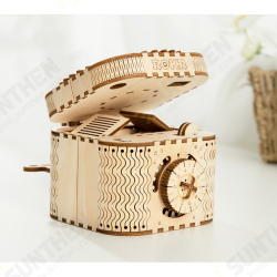 LK502 Password Box DIY Handmade Wooden Three-dimensional Assembled Toy LK502 Password Box DIY Handmade Wooden Three-dimensional Assembled Toy