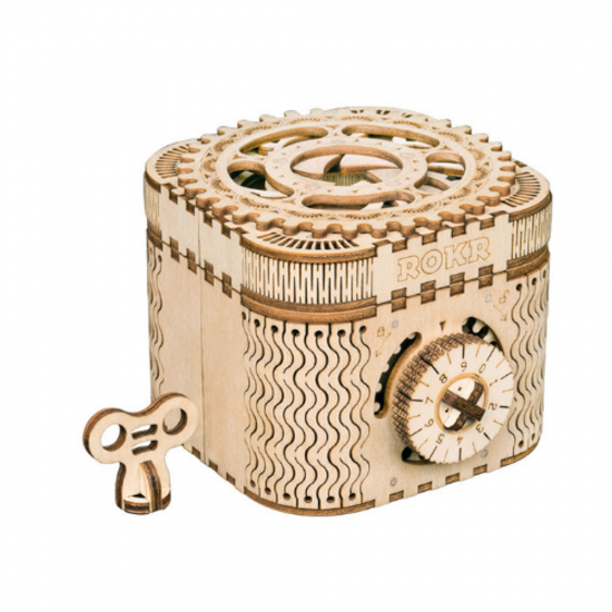 LK502 Password Box DIY Handmade Wooden Three-dimensional Assembled Toy