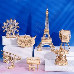 TG301 Airplane Creative 3D Puzzle Handmade DIY Wooden Assembled Desktop Decoration Toys TG301 Airplane Creative 3D Puzzle Handmade DIY Wooden Assembled Desktop Decoration Toys