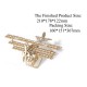 TG301 Airplane Creative 3D Puzzle Handmade DIY Wooden Assembled Desktop Decoration Toys