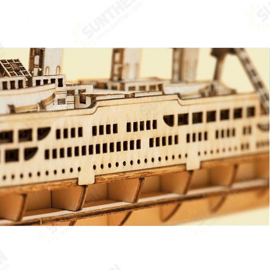 TG306 Voyage Cruise Ship 3D Puzzle DIY Hand-assembled Wooden Sailing Model Toys