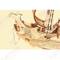 TG307 Communication Boat 3D Puzzle DIY Hand-assembled Wooden Sailing Model Toy TG307 Communication Boat 3D Puzzle DIY Hand-assembled Wooden Sailing Model Toy