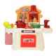 Simulation Kitchen Cooking Pretend Playing House Early Education Toy Set with Light and Sound Effect for Kids Gift