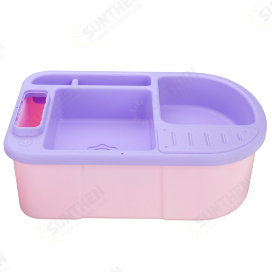 Simulation Kitchen Dishwasher Playing Sink Dishes Pretend Play Set Educational Toy for Kids Gift