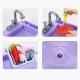 Simulation Kitchen Dishwasher Playing Sink Dishes Pretend Play Set Educational Toy for Kids Gift