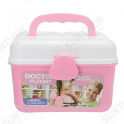 Simulation Sound And Light Stethoscope Medical Kit Play House Toy Set With Doctor Uniform Early Education for Kids Toys Simulation Sound And Light Stethoscope Medical Kit Play House Toy Set With Doctor Uniform Early Education for Kids Toys