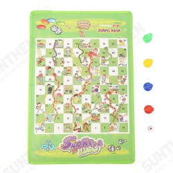 Snake Ladder Interesting Board Game Toy Set Portable Flying Chess Board Educational Kids Toys Snake Ladder Interesting Board Game Toy Set Portable Flying Chess Board Educational Kids Toys