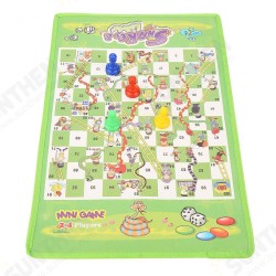 Snake Ladder Interesting Board Game Toy Set Portable Flying Chess Board Educational Kids Toys Snake Ladder Interesting Board Game Toy Set Portable Flying Chess Board Educational Kids Toys