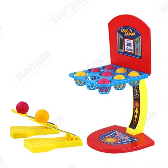 Table Desktop Basketball Shooting Machine Game One Or More Players Game Children Toys