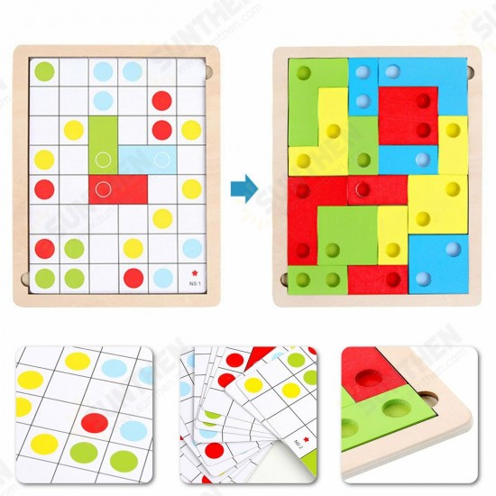 Tetris Brain 3D Puzzle Blocks Early Educational Intelligence Development Toys for Children's Gift