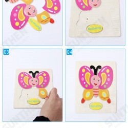 Umu Wooden 3D Jigsaw Puzzle Toy Kids Children Cartoon Animal Puzzle Gift Intelligence Toys Umu Wooden 3D Jigsaw Puzzle Toy Kids Children Cartoon Animal Puzzle Gift Intelligence Toys