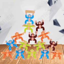 Wood Balancing Stacked Stones Rainbow Monkey/Bear/Panda Hercules Puppet Building Block Montessori Toys for Kids Gift Wood Balancing Stacked Stones Rainbow Monkey/Bear/Panda Hercules Puppet Building Block Montessori Toys for Kids Gift