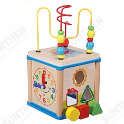 Wooden Multi-functional Wisdom Aroind Treasure Box with Beads Parent-child Educational Learning Toy for Kids Gift Wooden Multi-functional Wisdom Aroind Treasure Box with Beads Parent-child Educational Learning Toy for Kids Gift