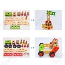 Wooden Simulation DIY Multi-shaped Nut Combo Set Boy Repair Kit Early Childhood Education Puzzle Toy Wooden Simulation DIY Multi-shaped Nut Combo Set Boy Repair Kit Early Childhood Education Puzzle Toy