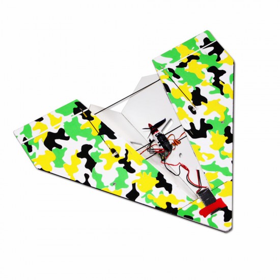 550mm Wingspan 2.4G 4CH DIY Magic Board Mini Paper RC Airplane Delta Wing RTF for Trainer Beginner