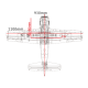 T-28 1100mm Wingspan EPO RC Airplane Warbird KIT/PNP