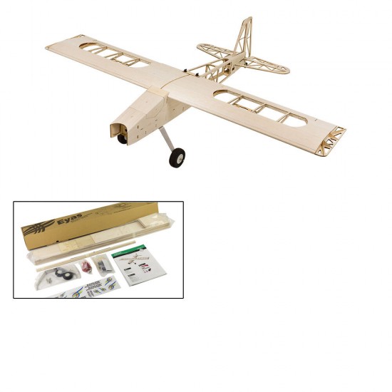 DW T12 Balsawood 1200mm Wingspan Light Wood Electronic RC Airplane KIT/PNP