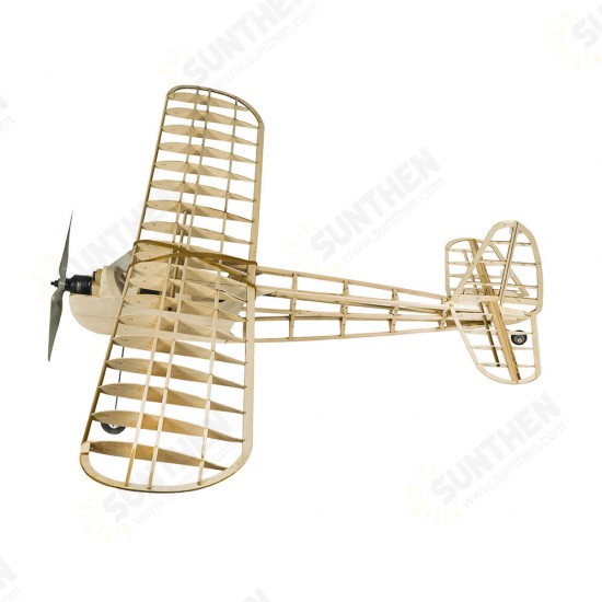 Cute Girl 1150mm Wingspan Balsa Wood Laser Cut Old Timer Trainer Slow Flying Glider RC Airplane