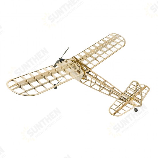 Cute Girl 1150mm Wingspan Balsa Wood Laser Cut Old Timer Trainer Slow Flying Glider RC Airplane