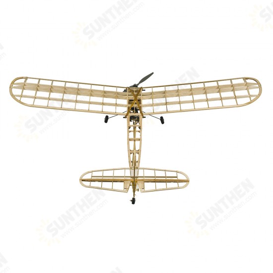 Cute Girl 1150mm Wingspan Balsa Wood Laser Cut Old Timer Trainer Slow Flying Glider RC Airplane