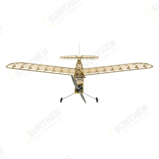 Cute Girl 1150mm Wingspan Balsa Wood Laser Cut Old Timer Trainer Slow Flying Glider RC Airplane