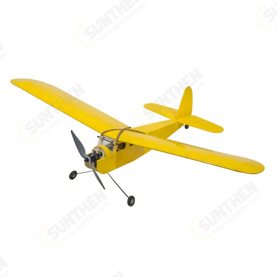 Cute Girl 1150mm Wingspan Balsa Wood Laser Cut Old Timer Trainer Slow Flying Glider RC Airplane