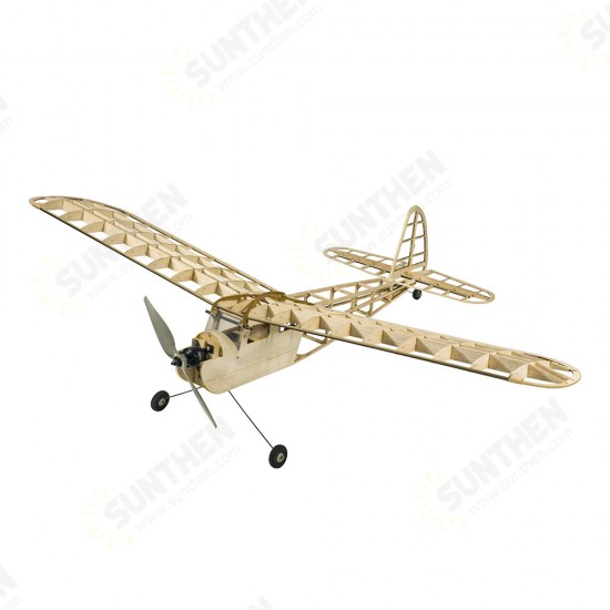 Cute Girl 1150mm Wingspan Balsa Wood Laser Cut Old Timer Trainer Slow Flying Glider RC Airplane