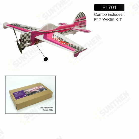 E17 YAK55 800mm Wingspan EPP Foam 3D Aerobatic Aircraft RC Airplane Trainer