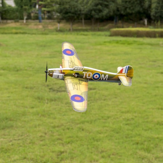 E28 Hurricane MK.1 420mm Wingspan Brushed Power Micro PP War Plane RC Airplane PNP with FrSky/Flysky/S-FHSS/DSMX/2 Receiver