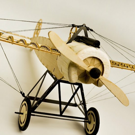 410mm Wingspan Balsa Wood Airplane Static Model Unassembled