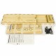 410mm Wingspan Balsa Wood Airplane Static Model Unassembled