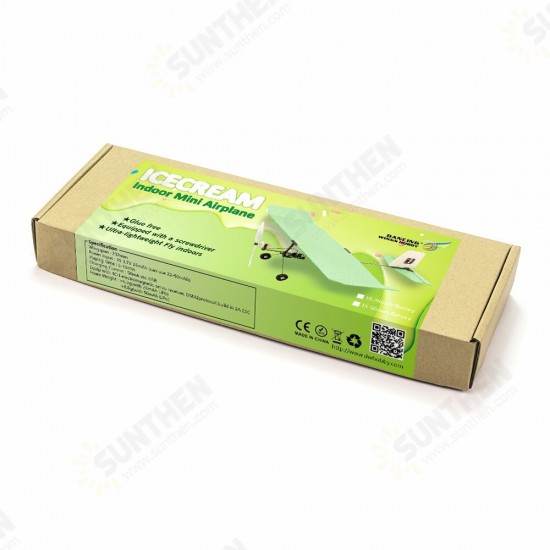 Ice Cream E2306-B50 226mm Wingspan Ultra-light Indoor Mini RC Airplane Beginner With Battery BNF