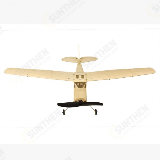 K12 445mm Wingspan Balsa Wood Tainer Beginner RC Airplane Kit With Power Combo