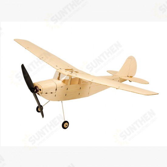 K12 445mm Wingspan Balsa Wood Tainer Beginner RC Airplane Kit With Power Combo