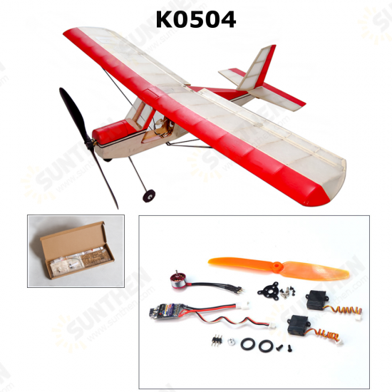 K5 Aeromax 400mm Wingspan Balsa Wood Laser Cut Ultra-micro Indoor RC Airplane