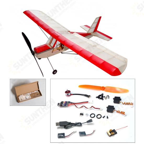 K5 Aeromax 400mm Wingspan Balsa Wood Laser Cut Ultra-micro Indoor RC Airplane