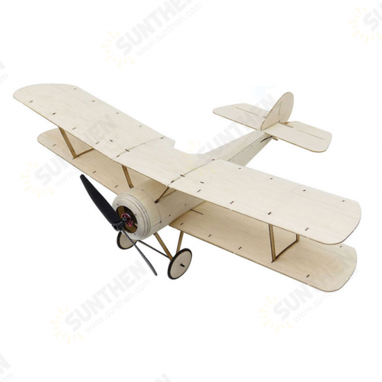 K6 Sopwith Pup 378mm Wingspan Balsa Wood Laser Cut Micro RC Airplane Warbird Biplane