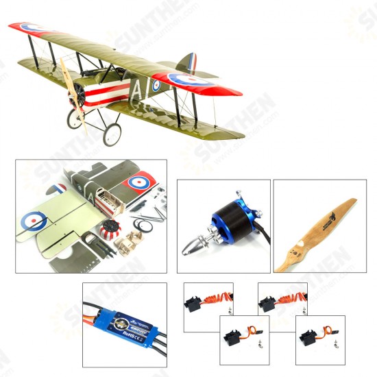 SCG30 Sopwith Camel 1200mm Wingspan Balsa Wood Laser Cut Biplane Completed RC Airplane ARF