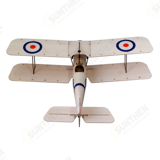 SE5A 378mm Wingspan Balsa Wood Laser Cut Biplane RC Airplane