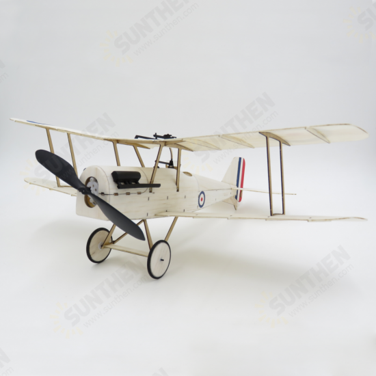 SE5A 378mm Wingspan Balsa Wood Laser Cut Biplane RC Airplane