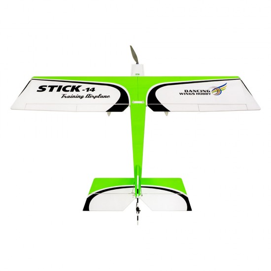 STICK-14 V2 1400mm Wingspan Balsa Wood 3D Aerobatic Trainer RC Airplane KIT