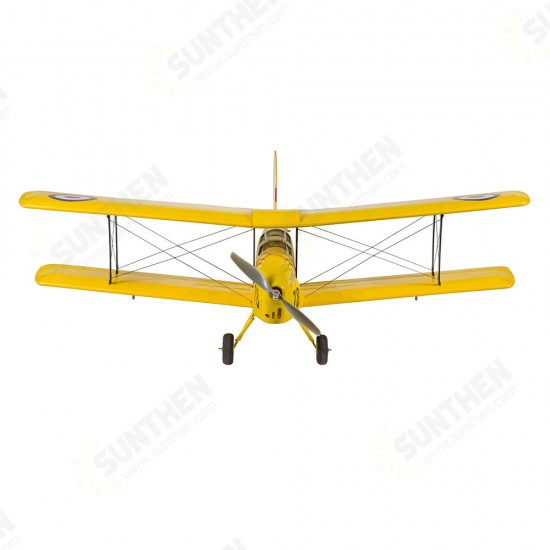 800mm Wingspan Balsa Wood Laser Cut Biplane Completed RC Airplane ARF